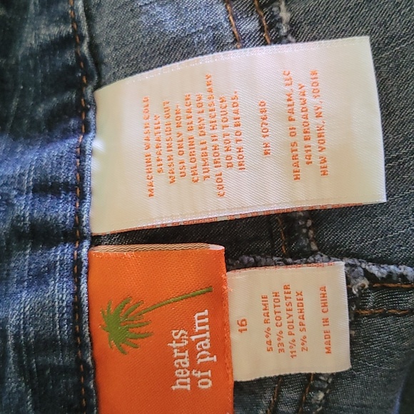 Hearts of Palm Women's Boot Cut Jeans with Embroidery Sz.16 - Picture 12 of 12